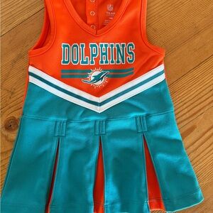 NFL Dolphins Kids Orange and Teal Jersey